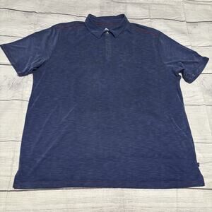 Tommy Bahama Mens Size XXL Polo Shirt Tencel Blend Golf Blue